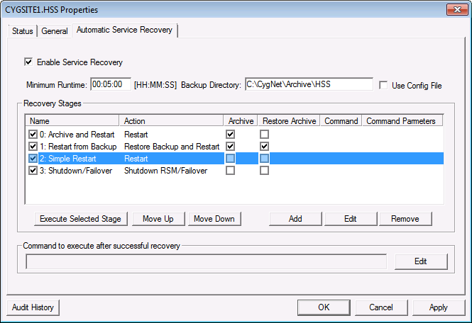 Multi-stage Recovery